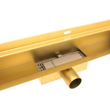 Odpływ liniowy ŚCIENNY 2w1 pod płytkę - 60 cm KOLOR ZŁOTY